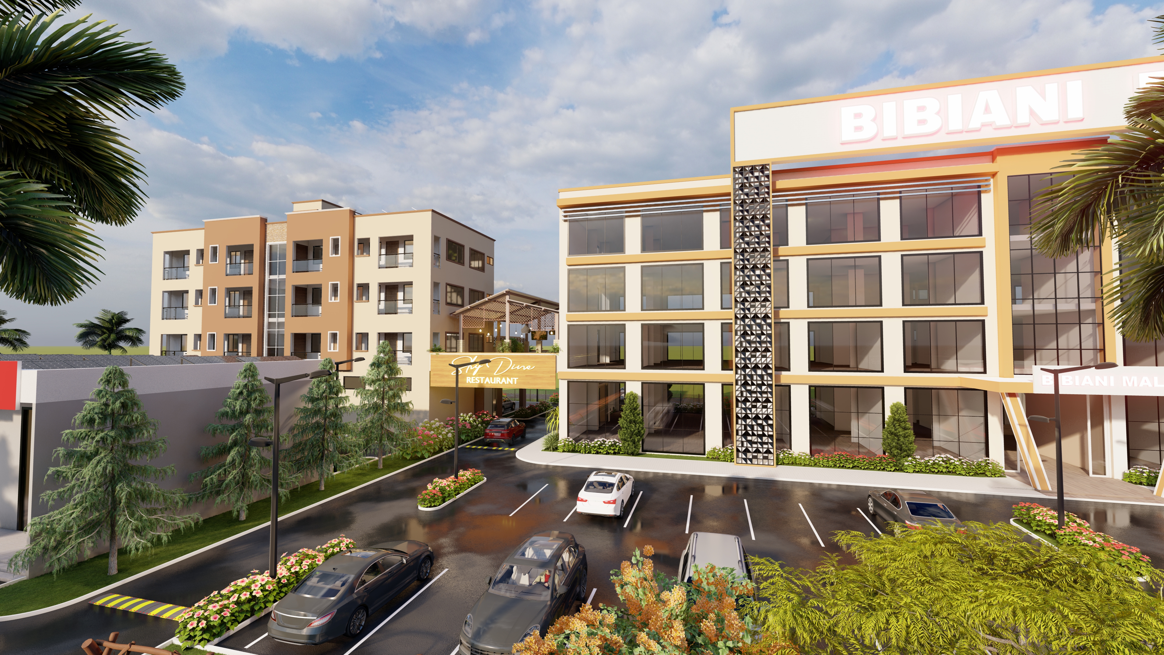 Group of people posing outside a building holding documents in Ghana